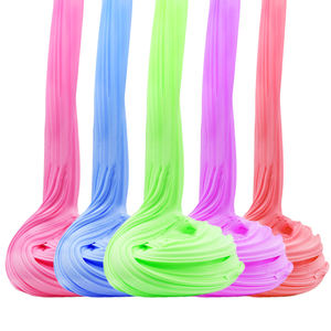 Alta calidad respetuoso con el medio ambiente DIY arcilla limo plastilina 10 colores Stock; mantequilla colorida aceite esponjoso claro cajas de cristal loco - Product Image 1