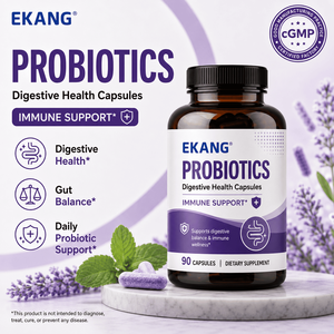 Probiotiques fabriqués aux États-Unis, capsules pour la santé digestive, soutien immunitaire, équilibre intestinal quotidien, complément alimentaire, 90 capsules - Product Image 1