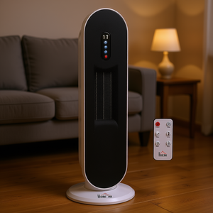 Calefactor Eléctrico Portátil Homcom de 2000W con Control Remoto, Oscilación y Pantalla de Temperatura para Uso Doméstico - Product Image 2