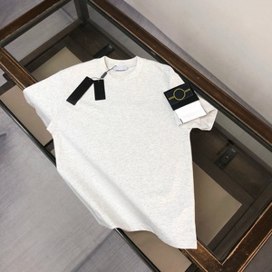 <span class=keywords><strong>Camiseta</strong></span> de Manga Corta 100% Algodón <span class=keywords><strong>Stone</strong></span> para <span class=keywords><strong>Hombre</strong></span>, Cuello Redondo, Teñido Lavado, Estilo Veraniego, Ajuste Holgado, Streetwear, Venta al por Mayor - Product Image 3