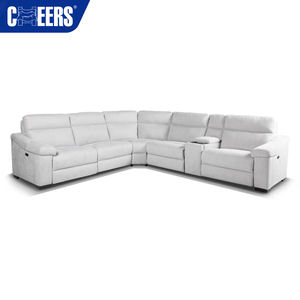 MANWAH CHEERS-Sofá esquinero Seccional de tela eléctrica con carga inalámbrica y almacenamiento para sala de estar - Product Image 3