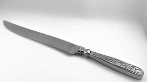 Best Selling Embossed Design Silver Plated <b>Cake</b> <b>Server</b> And Knife Flatware Set In Cheap Price - Product Image 5