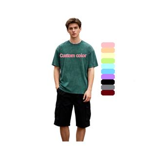 เสื้อยืดผู้ชาย TKAN99D ผ้าฝ้าย 100% สไตล์วินเทจ ไซส์พลัส ทรงโอเวอร์ไซส์ เป็นมิตรกับสิ่งแวดล้อม ผลิตตามสั่ง - Product Image 1