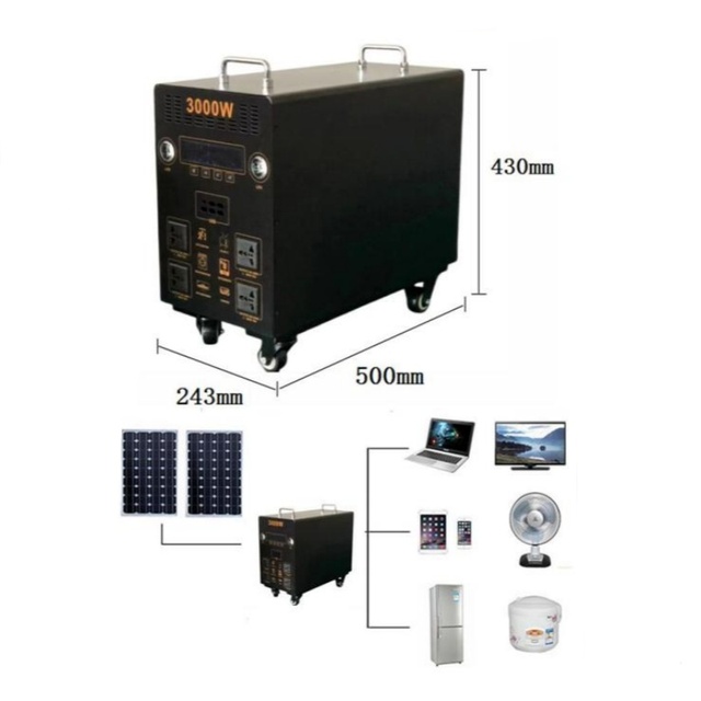 1000W 2000W 3000W 5000W Portable Power Station Home Use Rechargeable Ppower Station Portable Energy Storage Battery for Outdoor