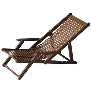<b>Bamboo</b> Folding Reclining Sleeping Chair-Industrial Design Dual-Purpose Leisure & Outdoor Portable Beach Chair - Product Image 1