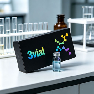 Caja de Cartón Aséptica Holográfica Dorada Brillante Personalizada, Bandeja para Viales, Logotipo Personalizado Impreso, Viales Individuales o Múltiples de 3ml y 10ml - Product Image 6