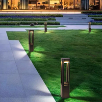 Lampu penambat LED aluminium tahan air tenaga surya 3W IP65 untuk penerangan taman lanskap dan rumput luar ruangan