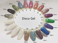 Nouveau Glow Dark Neon Diamond Réfléchissant DIY Disco Vernis À Ongles UV Émaillé Vernis LED Lampe Source Semi Permanent Bouteille Emballage