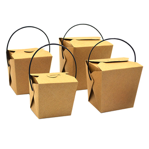 Dùng một lần 16/26/32 oz cấp thực phẩm giấy mì hộp với xử lý cho Take-Away outboxes - Product Image 2