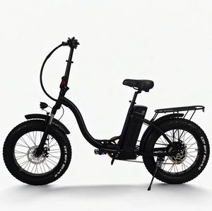 Folding 20*4-inch Fat Tire 20*4 E Bike 48V 7 Speed Aluminum Alloy <b>Frame</b> Rear Hub Motor Urban Commuter <b>Bicycle</b> - Product Image 2