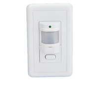 HANDSOME YCA1005 Sensor Gerak Universal dengan Jarak Deteksi yang Dapat Disesuaikan 140 Derajat 2-12m, Waktu Tunda 5 Detik-8 Menit, Pemasangan Tersembunyi di Dinding