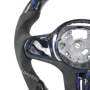 Volante de Fibra de Carbono con LED RPM Personalizado y Escamas Azules Forger para <span class=keywords><strong>BMW</strong></span> G30 G20 M5 F90 <span class=keywords><strong>M8</strong></span> X3M X4M X5M X6M F40 F44 F97 F95 - Product Image 3