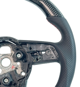 Volant de voiture en fibre de carbone forgée pour <span class=keywords><strong>Audi</strong></span> <span class=keywords><strong>RS4</strong></span> A4 B8.5 TT 8J A4 B6 4F S8 D4 S4 B8.B9 RS3 8V A6 C6 4F TT MK1 - Product Image 6