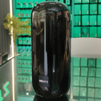 Speaker pintar 12 W TWS daya tinggi, speaker kapsul Audio lampu LED warna-warni untuk mendengarkan versi musik dengan tombol tekan
