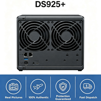 DS925+ Nuevo NAS de Torre Original Sy NoLogy de 4 Bahías con AMD Ryzen V1500B, Caché Dual M.2 NVMe, Doble RJ45 de 2.5G, Almacenamiento sin Discos