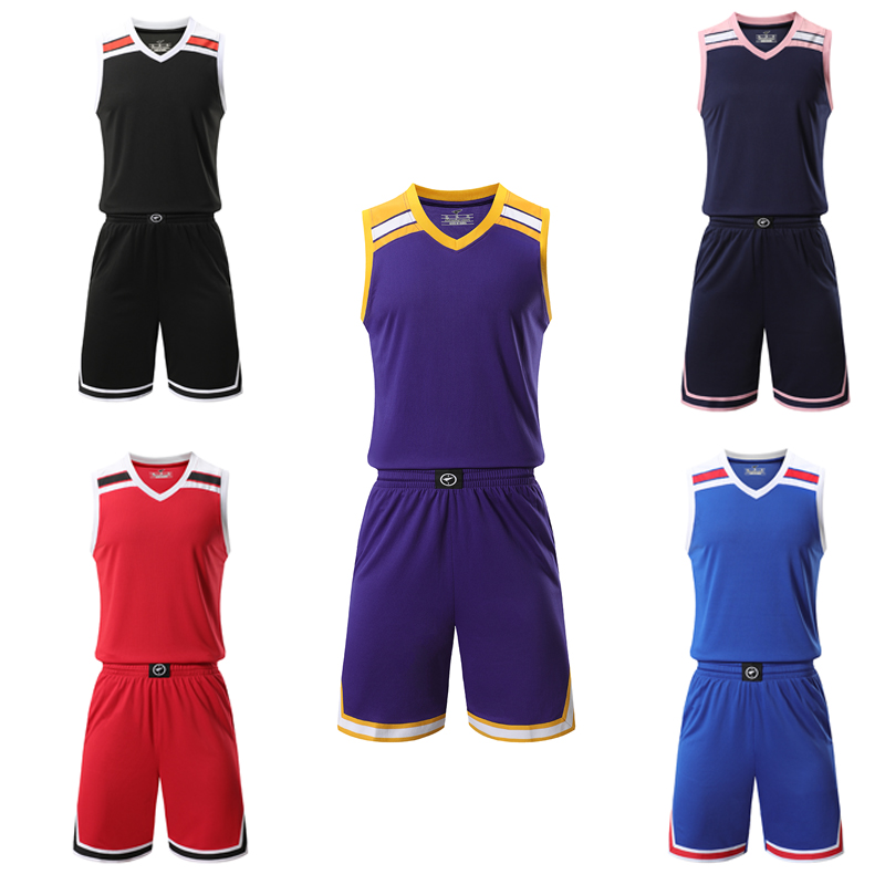 Сделанные на заказ мужские спортивные баскетбольные шорты без рисунка Униформа баскетбольная майка