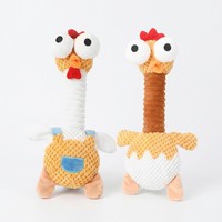 Juguete para Perros Pawstar Crazy Long Neck Chicken, Juguete de Peluche Elástico, Divertido, Duradero e Interactivo, Juguete para Masticar para Mascotas, OEM, Venta al por Mayor, Personalizado