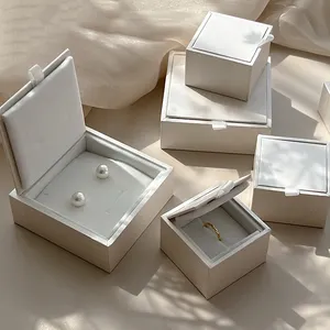 caja de embalaje de joyeria豪华首饰盒包装绿色定制项链套装珠宝礼品盒