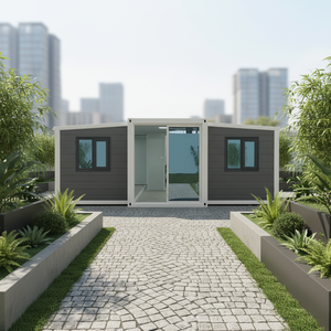 Rumah Kontainer Kayu Ekspansi 10 kaki Desain Kontemporer Fitur Bernapas 2-3 Kamar Tidur Pilihan untuk Toko/Kios Baja - Product Image 1