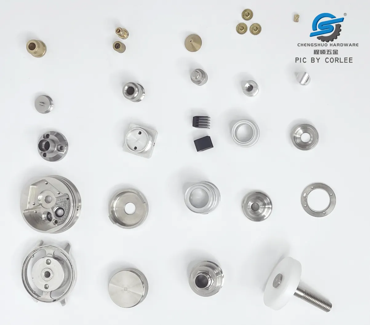 Custom Bushing Roller Bearings Bracket Parts Titanium CNC Machining Part Metal Machined Factory Chengshuo Hardware
