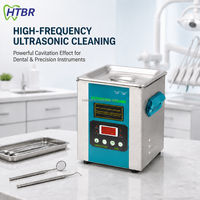 Nettoyeur à ultrasons SUS304 Réservoir en acier inoxydable Machine de nettoyage de laboratoire dentaire Contrôle numérique