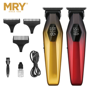 <span class=keywords><strong>Tondeuse</strong></span> à <span class=keywords><strong>cheveux</strong></span> sans fil professionnelle MRY BLDC, moteur électrique, lame DLC, corps en alliage de zinc, pour hommes - Product Image 3