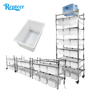 Cajas <span class=keywords><strong>de</strong></span> Cría Colgantes <span class=keywords><strong>de</strong></span> Acero Inoxidable y Plástico JM1, <span class=keywords><strong>de</strong></span> Una Sola Fila, 6 Niveles, 18 Cajones, Duraderas, para Ratones, Ratas y Roedores <span class=keywords><strong>de</strong></span> Laboratorio - Product Image 1