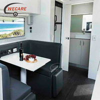 WECARE caravane tout-terrain à essieu simple, remorque tout-terrain 4x4, caravane de camping tout-terrain, caravane de voyage avec cuisine