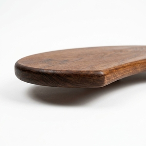 <span class=keywords><strong>Planche</strong></span> à découper en <span class=keywords><strong>bois</strong></span> de noyer semi-circulaire unique, grain naturel, pour restaurant professionnel et décoration de cuisine moderne - Product Image 3
