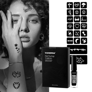 VANERIA Tatuaje Temporal Pegatina Perfume Etiqueta Privada Personalizada Larga Duración Tatuajes Impermeables Pegatinas para Mujeres y Hombres - Product Image 1