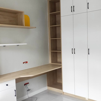 Armoire modulaire en MDF moderne blanche pour chambre principale, en acacia, bouleau, rustique, anthracite, taupe