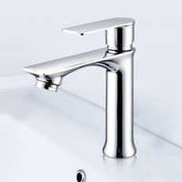 Robinets sanitaires simples pour eau froide Robinet chromé Robinet de lavabo Robinet de salle de bains Fabricant de robinets d'évier