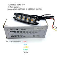 UKCA ECE R65 R10 Approuvé Super Slim LED Lampe de Secours 3Watt LED Car Ion Blue Light Truck Side LED Light LTD710 series