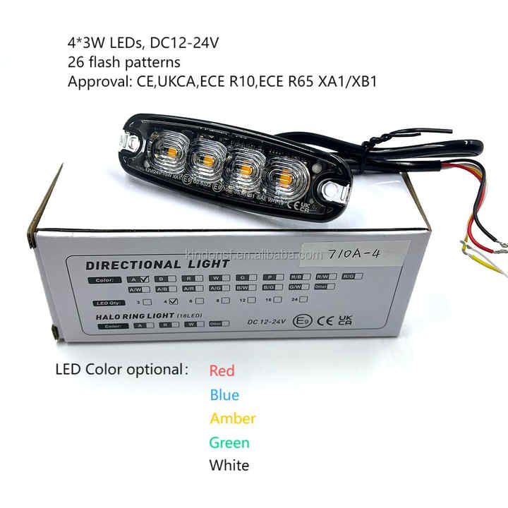 UKCA ECE R65 R10 Approved Super Slim LED Emergency Light 3Watt LEDs Car ...