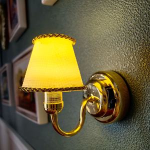 Lampe de table miniature <span class=keywords><strong>Tiffany</strong></span> pour maison de poupée, modèle en verre coloré, 12 pièces - Product Image 3