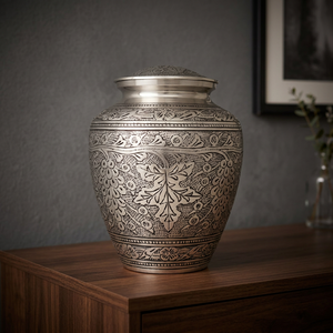 Design Urns With Band Carving for Adult Human Ashes Design Urns With Band Carving for Adult Human Ashes - Indian Home Crafts - Product Image 3