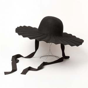 Sombrero de Fieltro Rojo X1231 de Ala Ancha con Pliegues, Transpirable, para Adultos, Casual, para Exteriores, para Todas las Estaciones - Product Image 5