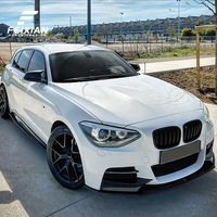 Para BMW Serie 1 F20 F21 2012-2014 M Sport, Estilo Fibra de Carbono, Divisor Delantero, Kit de Parachoques FEIXIAN