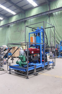 자동 전기 유압 130M 시추공 드릴링 리그 물 우물 드릴링 머신 10-35MM 용량 유압 펌프 코어 모터 - Product Image 5