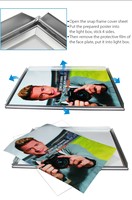 Cadre d'affiche LED sur mesure, panneaux lumineux LED, boîte à lumière LED rétroéclairée, boîte à lumière pour affiche de film 27x40, 16x24