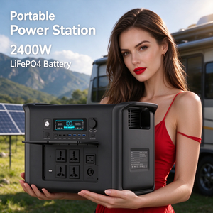 2400W LiFePO4 Portable Power Station 2048Wh <b>Solar</b> Generator for Outdoor Camping Home Emergency Backup - Product Image 1
