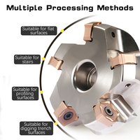 Tête de fraisage à ébavurer CNC HSB-MFPN66 pour coupes lourdes, fraise indexable MFPN et insert de fraisage en carbure PNMU pour tour