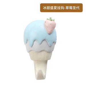 Pendentif créatif en résine de style japonais pour crème glacée, crochet mural décoratif pour vêtements - Product Image 6