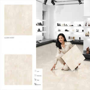 กระเบื้องพอร์ซเลนเคลือบเงาขนาด 800x800 มม. ลายหินอ่อนสีกาแฟ ยี่ห้อคารีต้า คอฟฟี่ สำหรับปูพื้น - Product Image 4