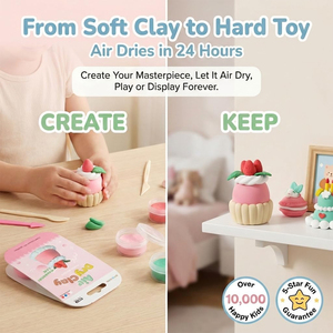 Nouvelles idées de produits : Pâte à <span class=keywords><strong>modeler</strong></span>, pâte à dessin, argile à séchage à l'air sur le thème des desserts, pour enfants, jouet créatif DIY - Product Image 4