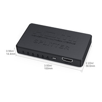 Splitter HDMI 4K 30Hz 1 Input 4 Output 1x4 Kotak Splitter HDMI untuk TV Monitor Proyektor Multi Layar