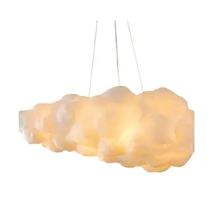 New High End Home Decoration Cotton Clouds Shape Cloud Lamp Chandelier For Hotel Project 2024