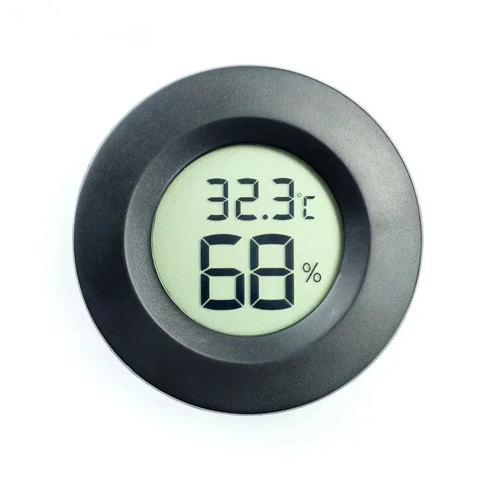 ミニ湿度計温度計デジタルLCDモニター屋内/屋外湿度計加湿器用ゲージ温度除湿機