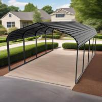 Abri d'auto en forme de U pour l'extérieur de taille personnalisée, gris PC à usage intensif/métal galvanisé, garage coloré pour le stockage de voitures, abri/gazebo