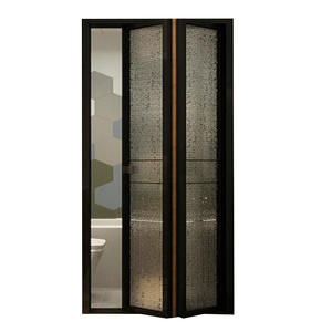 <span class=keywords><strong>Porta</strong></span> Pieghevole in Lega di Alluminio Anti-Pizzicamento per Doccia, Design Postmoderno, Garanzia di 5 Anni, Retrattile per Bagno - Product Image 1